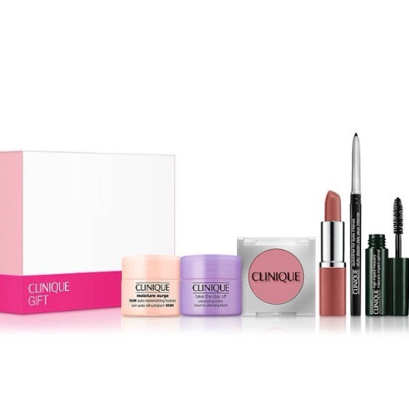 Clinique Gift set valued at $81 includes 3 full size products and 3 travel size!